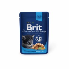 Brit Premium Kitten пауч для котят с курицей 100 г.