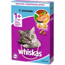 Whiskas для взрослых кошек с лососем 