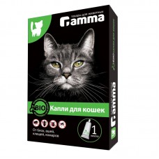Gamma Капли БИО для кошек от внешних паразитов 1 мл.