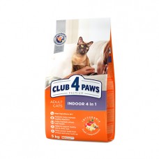 Club 4 Paws Премиум для кошек живущих в помещении 4в1