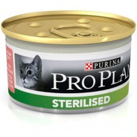 Pro Plan Sterilised для стерилизованных кошек с тунцом и лососем 85 г.
