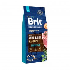 Brit Premium by Nature Sensitive Lamb & Rice - корм для взрослых собак с чувствительным пищеварением
