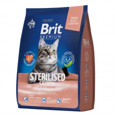 Brit Premium Cat Sterilised Salmon & Chicken с лососем и курицей для стерилизованных кошек