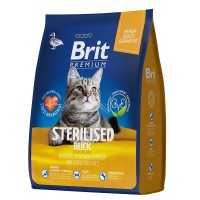 Brit Premium Cat Sterilised Duck & Chicken с уткой и курицей для взрослых стерилизованных кошек