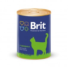 Brit Premium консервы для всех кошек с Говядиной 340 г.