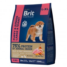 Brit Premium Dog Puppy and Junior Large and Giant с курицей для щенков крупных и гигантских пород