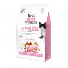 Brit Care Cat GF Sterilized Sensitive для стерилизованных кошек с чувствительным пищеварением с кроликом