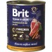 Brit Premium By Nature консервы с говядиной и печенью для всех собак 850 г.
