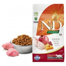 Farmina N&D Grain Free Pumpkin Cat Quail & Pomegranate Adult Беззерновой перепел, тыква и гранат