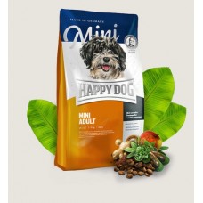 Happy Dog Mini Adult  корм для собак миниатюрных пород с птицей, лососем, ягненком и новозеландский моллюск